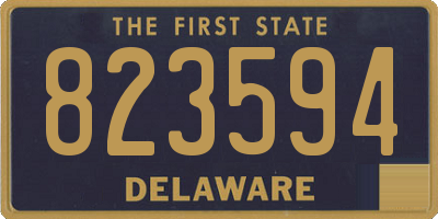 DE license plate 823594