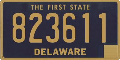 DE license plate 823611
