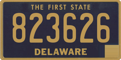 DE license plate 823626