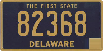 DE license plate 82368
