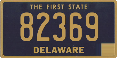 DE license plate 82369