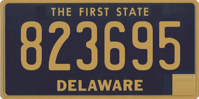 DE license plate 823695