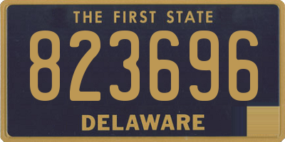 DE license plate 823696