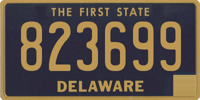 DE license plate 823699