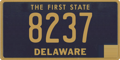 DE license plate 8237