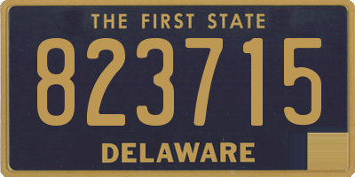 DE license plate 823715