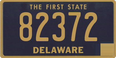 DE license plate 82372