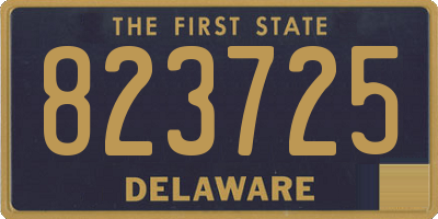DE license plate 823725