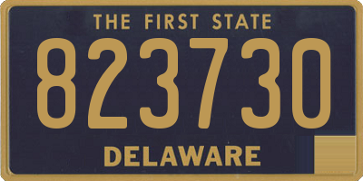 DE license plate 823730