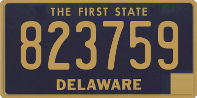 DE license plate 823759