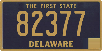 DE license plate 82377