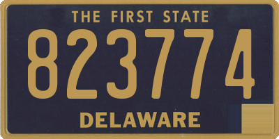 DE license plate 823774