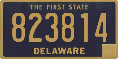 DE license plate 823814