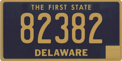 DE license plate 82382