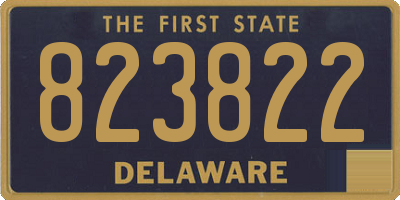 DE license plate 823822