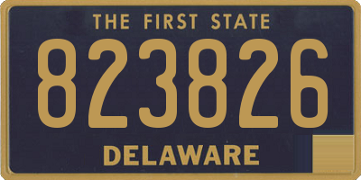 DE license plate 823826
