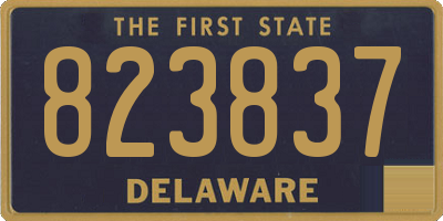 DE license plate 823837