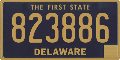 DE license plate 823886
