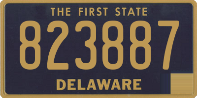 DE license plate 823887