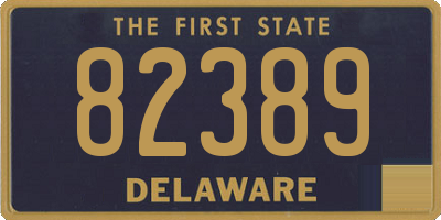 DE license plate 82389