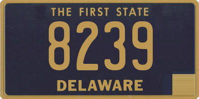 DE license plate 8239