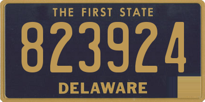 DE license plate 823924