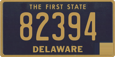 DE license plate 82394