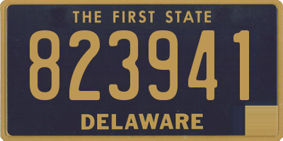 DE license plate 823941
