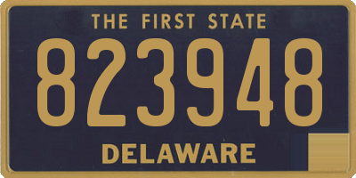 DE license plate 823948