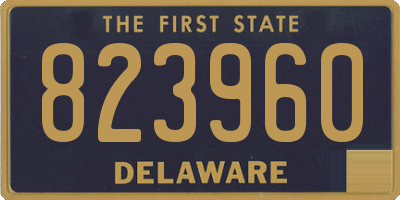 DE license plate 823960