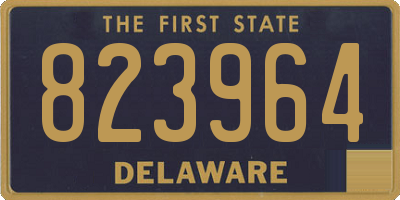 DE license plate 823964