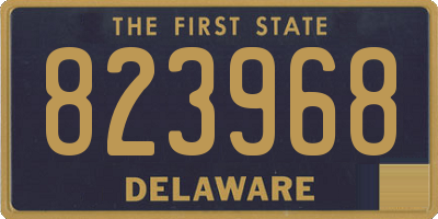 DE license plate 823968