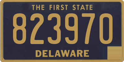 DE license plate 823970
