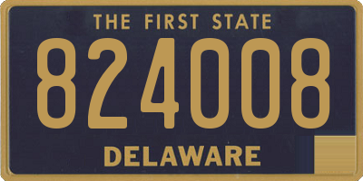 DE license plate 824008
