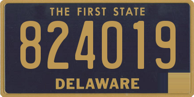 DE license plate 824019