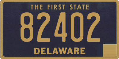 DE license plate 82402