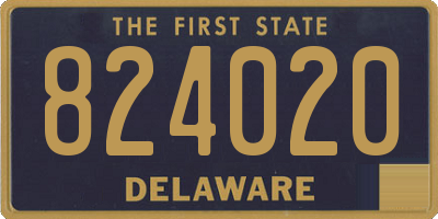 DE license plate 824020