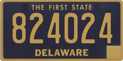 DE license plate 824024