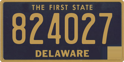 DE license plate 824027