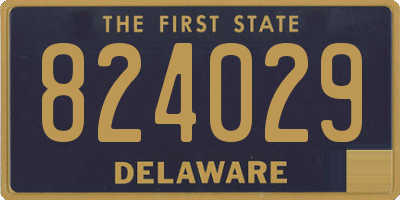 DE license plate 824029