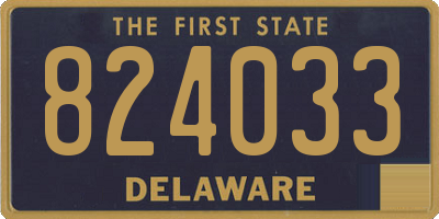 DE license plate 824033