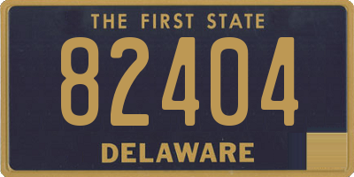 DE license plate 82404