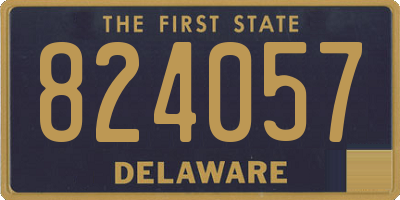 DE license plate 824057