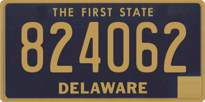 DE license plate 824062