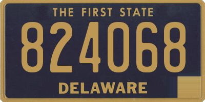 DE license plate 824068