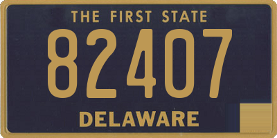 DE license plate 82407
