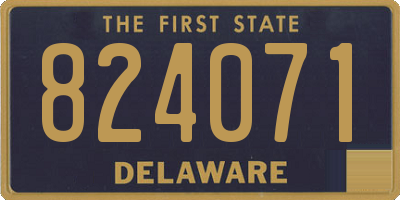 DE license plate 824071