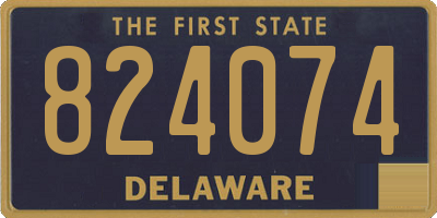 DE license plate 824074