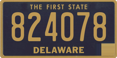 DE license plate 824078