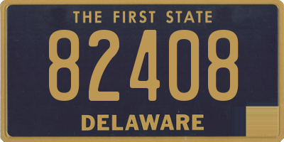 DE license plate 82408